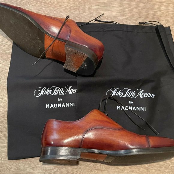 Magnanni Robles Cuero Cognac Lace Up Men's Size 8.5 US (41.5 EURO) - Picture 7 of 7
